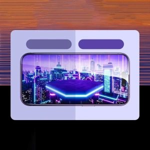 Hurtownia GSM - Sticlă securizată Baseus Anti Blue Light 0.3mm Glass Apple iPhone 14 Pro cu filtru antipraf + ramă de montaj - BSU4366 - {ean13} - Hurt