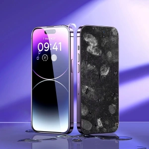 Hurtownia GSM - Sticlă securizată Baseus Anti Blue Light 0.3mm Glass Apple iPhone 14 Pro cu filtru antipraf + ramă de montaj - BSU4366 - {ean13} - Hurt