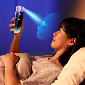 Hurtownia GSM - Sticlă securizată Baseus Anti Blue Light 0.3mm Glass Apple iPhone 14 Pro cu filtru antipraf + ramă de montaj - BSU4366 - {ean13} - Hurt