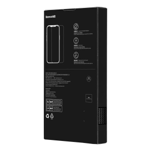 Szkło hartowane Baseus 0.3mm Glass Apple iPhone 14 Pro Max z filtrem przeciwpyłowym + ramka montażowa