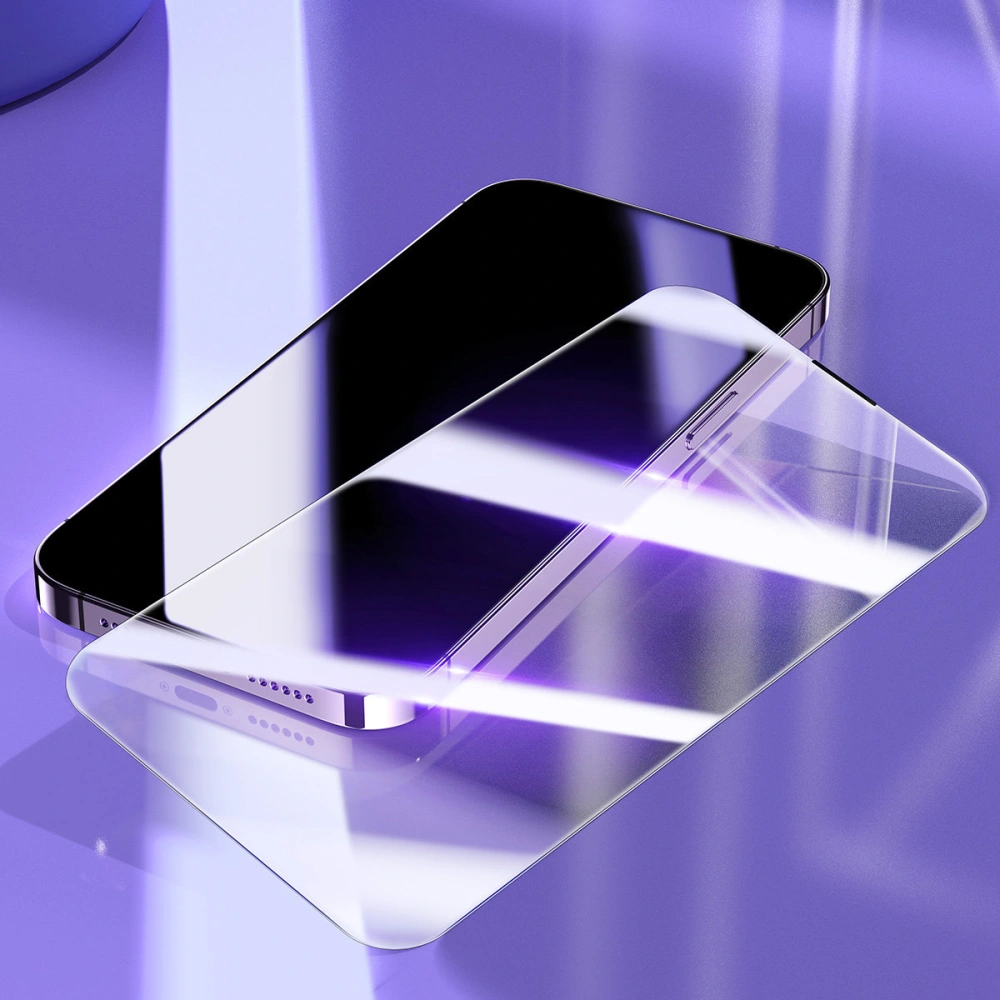 Wholesale Baseus 0.3mm Glass Apple iPhone 14 Pro Max with dust filter + mounting frame - BSU4367 - {ean13} - Hurt