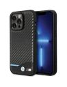 Etui BMW BMHCP13L22NBCK Apple iPhone 13 Pro negru/black hardcase din piele carbon