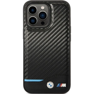 Etui BMW BMHCP13L22NBCK Apple iPhone 13 Pro czarny/black hardcase Leather Carbon