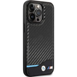 Etui BMW BMHCP13L22NBCK Apple iPhone 13 Pro czarny/black hardcase Leather Carbon