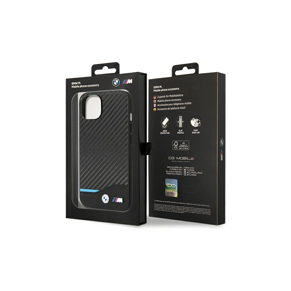 Hurtownia GSM - Etui BMW BMHCP13M22NBCK Apple iPhone 13 schwarz/black Leder Carbon - BMW474 - {ean13} - Hurt