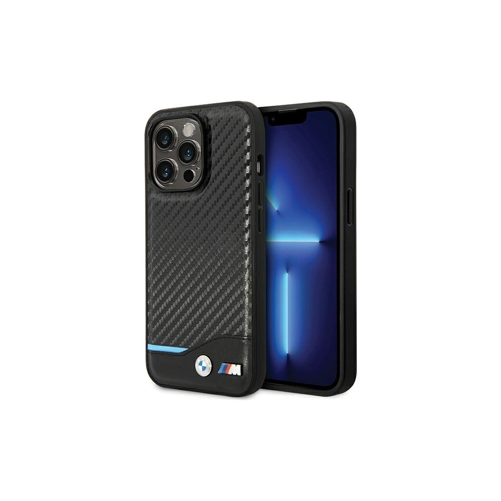Hurtownia GSM - Etui BMW BMHCP13X22NBCK Apple iPhone 13 Pro Max černý/black hardcase Leather Carbon - BMW475 - {ean13} - Hurt