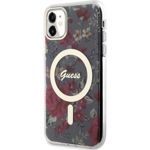 Hurtownia GSM - Etui Guess GUHMN61HCFWSA Apple iPhone 11/XR verde/khaki hardcase Flower MagSafe - GUE2619 - {ean13} - Hurt