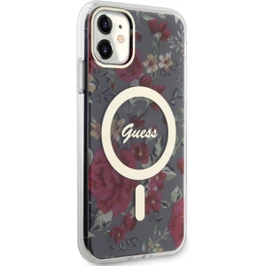 Wholesale Guess GUHMN61HCFWSA Apple iPhone 11/XR khaki hardcase Flower MagSafe - GUE2619 - {ean13} - Hurt