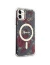 Wholesale Guess GUHMN61HCFWSA Apple iPhone 11/XR khaki hardcase Flower MagSafe - GUE2619 - {ean13} - Hurt
