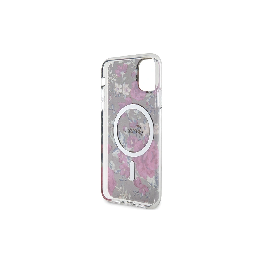 Wholesale Guess GUHMN61HCFWSA Apple iPhone 11/XR khaki hardcase Flower MagSafe - GUE2619 - {ean13} - Hurt