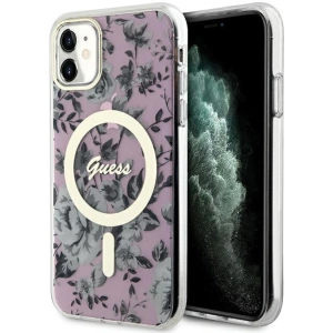 Hurtownia GSM - Etui Guess GUHMN61HCFWSP Apple iPhone 11/XR roz/roz hardcase Flower MagSafe - GUE2620 - {ean13} - Hurt