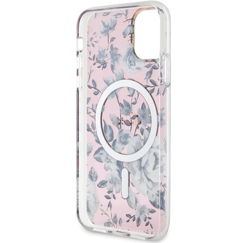 Etui Guess GUHMN61HCFWSP Apple iPhone 11/XR różowy/pink hardcase Flower MagSafe