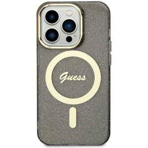 Hurtownia GSM - Etui Guess GUHMN61HCMCGK Apple iPhone 11/XR negru/black hardcase Glitter Gold MagSafe - GUE2621 - {ean13} - Hurt