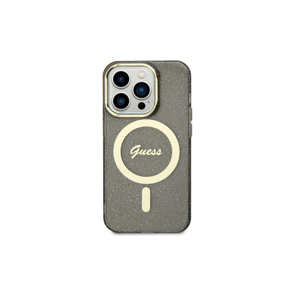 Hurtownia GSM - Etui Guess GUHMN61HCMCGK Apple iPhone 11/XR schwarz/black hardcase Glitter Gold MagSafe - GUE2621 - {ean13} - Hurt