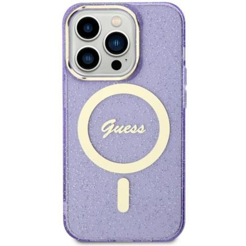 Hurtownia Guess - 3666339125608 - GUE2623 - Etui Guess GUHMN61HCMCGU Apple iPhone 11/XR purpurowy/purple hardcase Glitter Gold MagSafe - B2B homescreen
