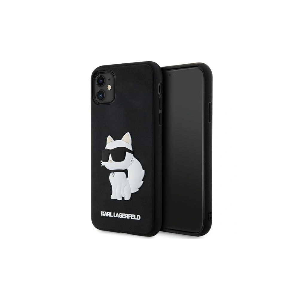Hurtownia GSM - Etui Karl Lagerfeld KLHCN613DRKHNK Apple iPhone 11/XR negru/black hardcase Rubber Choupette 3D - KLD1587 - {ean13} - Hurt