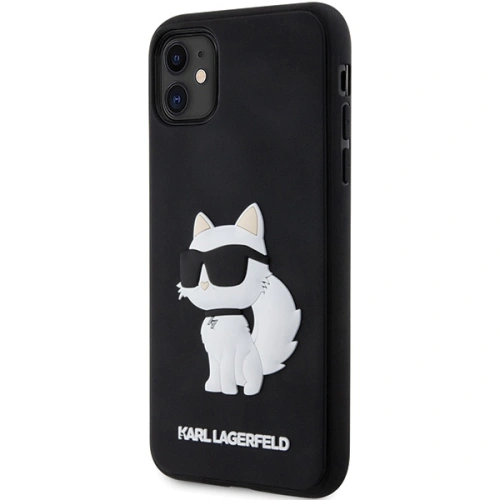 Etui Karl Lagerfeld KLHCN613DRKHNK Apple iPhone 11/XR czarny/black hardcase Rubber Choupette 3D