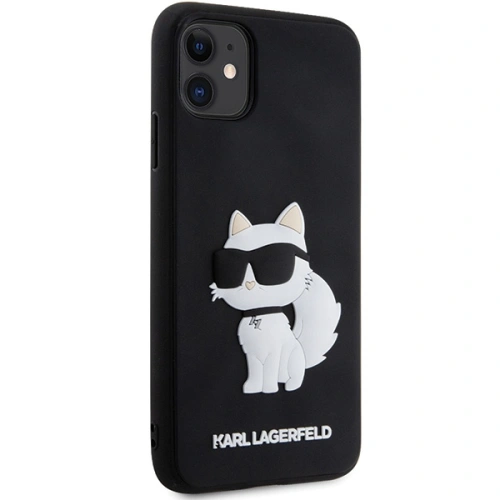 Etui Karl Lagerfeld KLHCN613DRKHNK Apple iPhone 11/XR czarny/black hardcase Rubber Choupette 3D