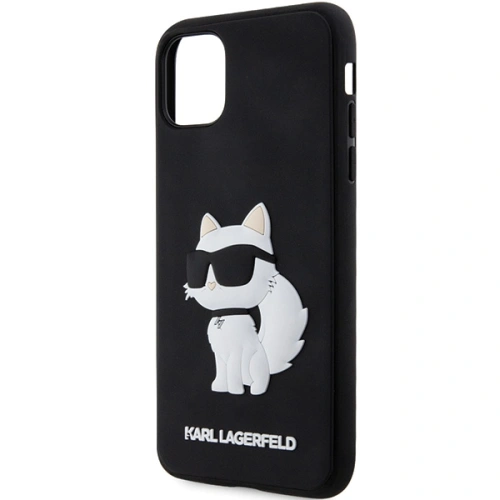 Etui Karl Lagerfeld KLHCN613DRKHNK Apple iPhone 11/XR czarny/black hardcase Rubber Choupette 3D