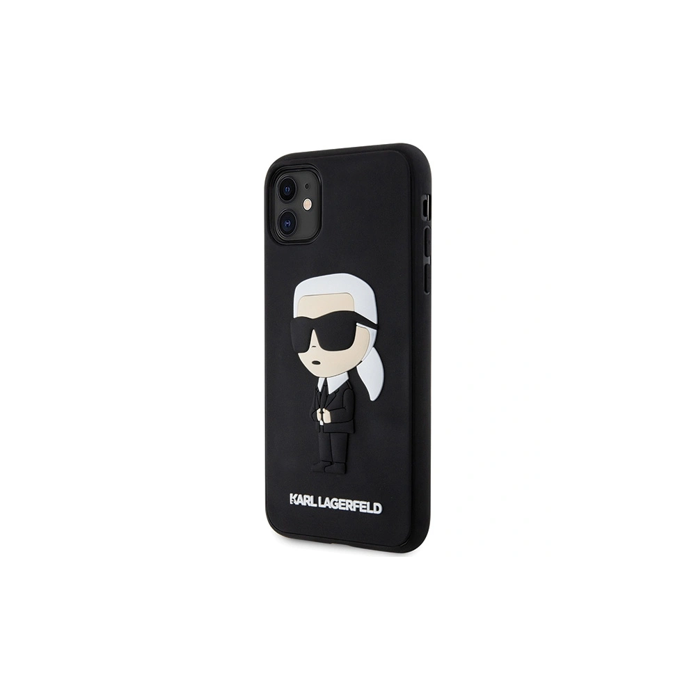 Wholesale Karl Lagerfeld KLHCN613DRKINK Apple iPhone 11/XR black hardcase Rubber Ikonik 3D - KLD1588 - {ean13} - Hurt
