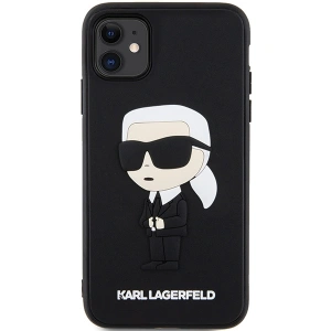 Hurtownia GSM - Etui Karl Lagerfeld KLHCN613DRKINK Apple iPhone 11/XR fekete/black hardcase Rubber Ikonik 3D - KLD1588 - {ean13} - Hurt
