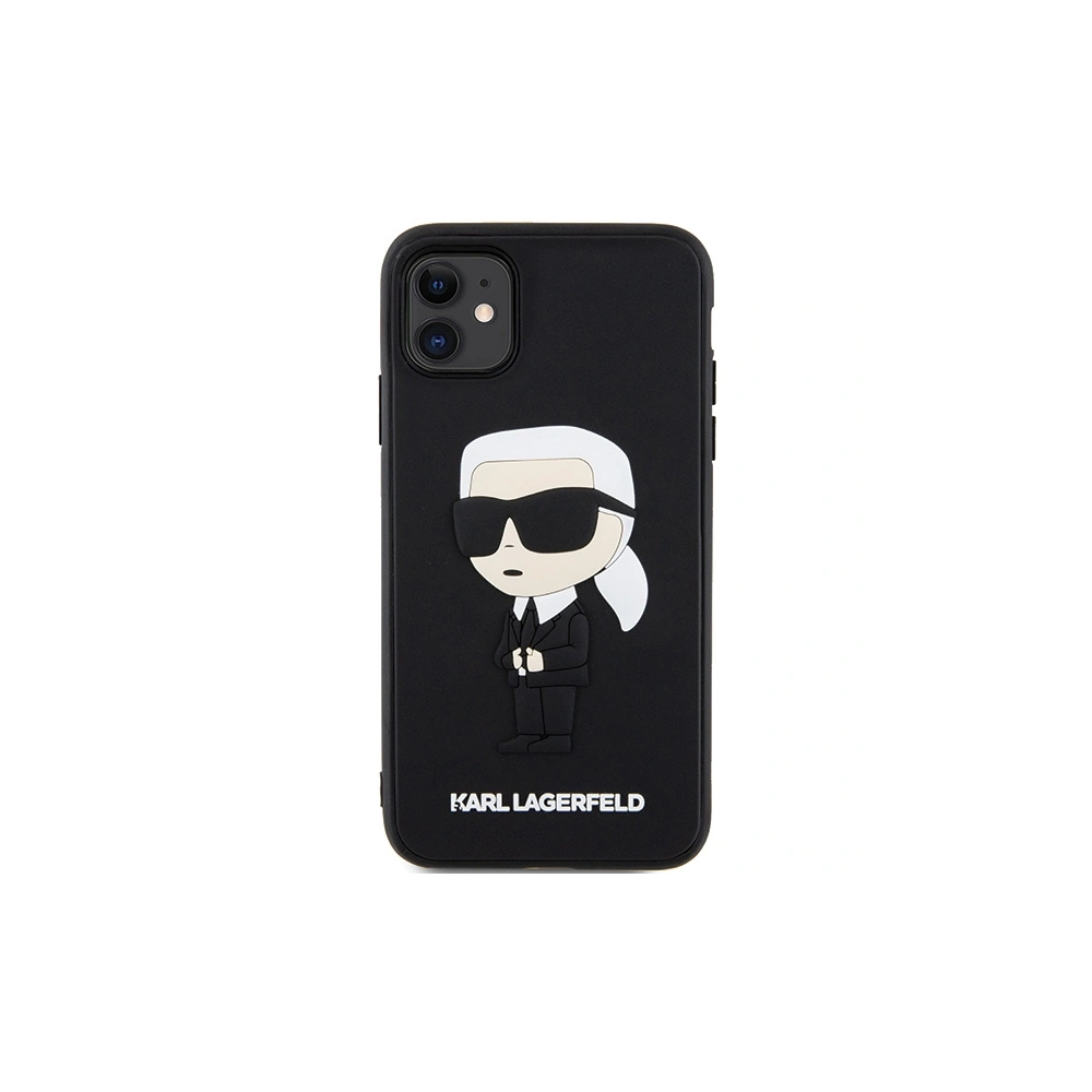 Hurtownia GSM - Etui Karl Lagerfeld KLHCN613DRKINK Apple iPhone 11/XR schwarz/black hardcase Rubber Ikonik 3D - KLD1588 - {ean13} - Hurt