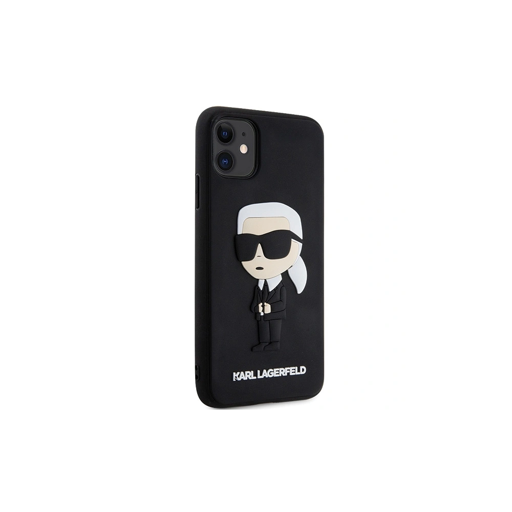 Hurtownia GSM - Etui Karl Lagerfeld KLHCN613DRKINK Apple iPhone 11/XR schwarz/black hardcase Rubber Ikonik 3D - KLD1588 - {ean13} - Hurt
