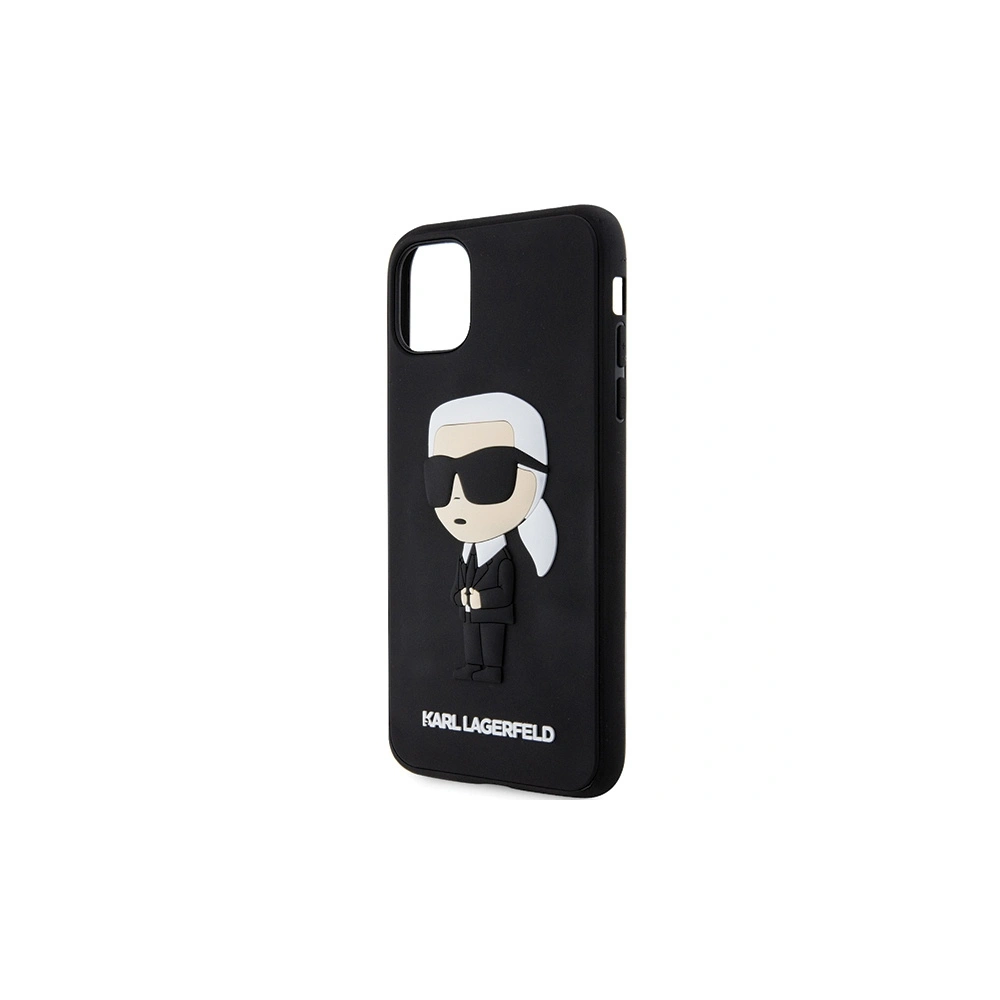 Hurtownia GSM - Etui Karl Lagerfeld KLHCN613DRKINK Apple iPhone 11/XR schwarz/black hardcase Rubber Ikonik 3D - KLD1588 - {ean13} - Hurt