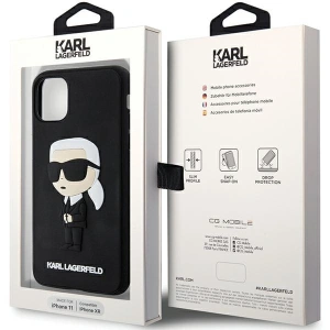 Hurtownia GSM - Etui Karl Lagerfeld KLHCN613DRKINK Apple iPhone 11/XR fekete/black hardcase Rubber Ikonik 3D - KLD1588 - {ean13} - Hurt