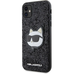 Wholesale Karl Lagerfeld KLHCN61G2CPK Apple iPhone 11/XR black hardcase Glitter Choupette Patch - KLD1589 - {ean13} - Hurt