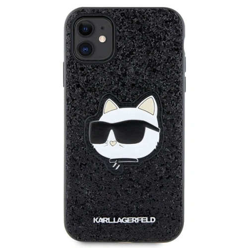 Etui Karl Lagerfeld KLHCN61G2CPK Apple iPhone 11/XR czarny/black hardcase Glitter Choupette Patch