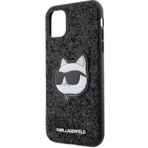 Wholesale Karl Lagerfeld KLHCN61G2CPK Apple iPhone 11/XR black hardcase Glitter Choupette Patch - KLD1589 - {ean13} - Hurt
