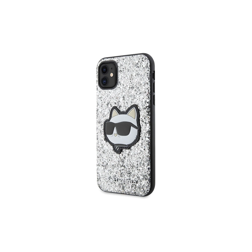 Hurtownia GSM - Etui Karl Lagerfeld KLHCN61G2CPS Apple iPhone 11/XR argintiu/silver hardcase Glitter Choupette Patch - KLD1590 - {ean13} - Hurt