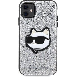 Wholesale Karl Lagerfeld KLHCN61G2CPS Apple iPhone 11/XR silver hardcase Glitter Choupette Patch - KLD1590 - {ean13} - Hurt