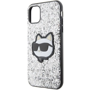 Wholesale Karl Lagerfeld KLHCN61G2CPS Apple iPhone 11/XR silver hardcase Glitter Choupette Patch - KLD1590 - {ean13} - Hurt