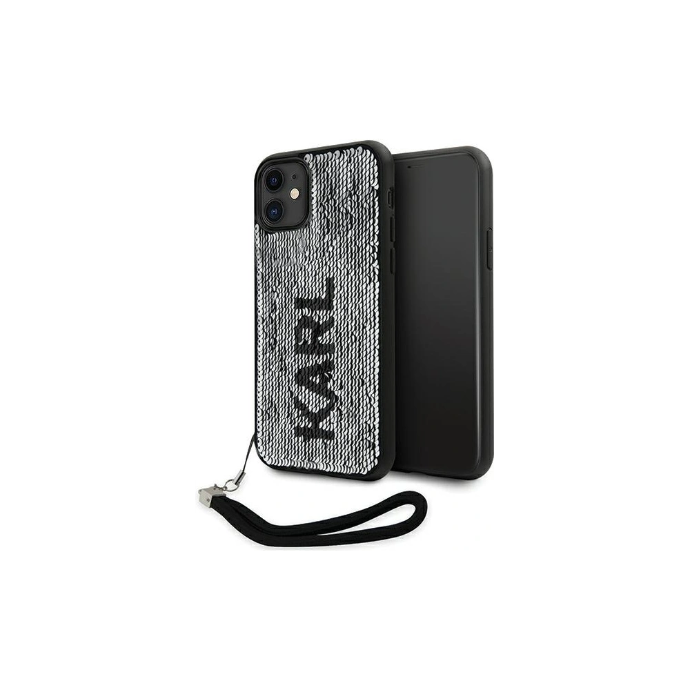Hurtownia GSM - Etui Karl Lagerfeld KLHCN61PSQRKS Apple iPhone 11/XR argintiu/silver hardcase Sequins Cord - KLD1591 - {ean13} - Hurt