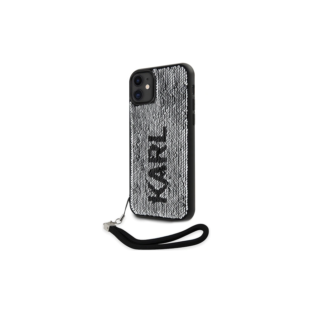 Hurtownia GSM - Etui Karl Lagerfeld KLHCN61PSQRKS Apple iPhone 11/XR argintiu/silver hardcase Sequins Cord - KLD1591 - {ean13} - Hurt