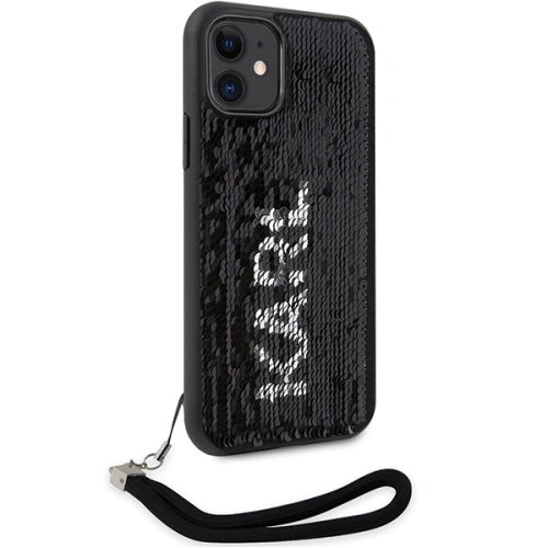 Etui Karl Lagerfeld KLHCN61PSQRKS Apple iPhone 11/XR srebrny/silver hardcase Sequins Cord