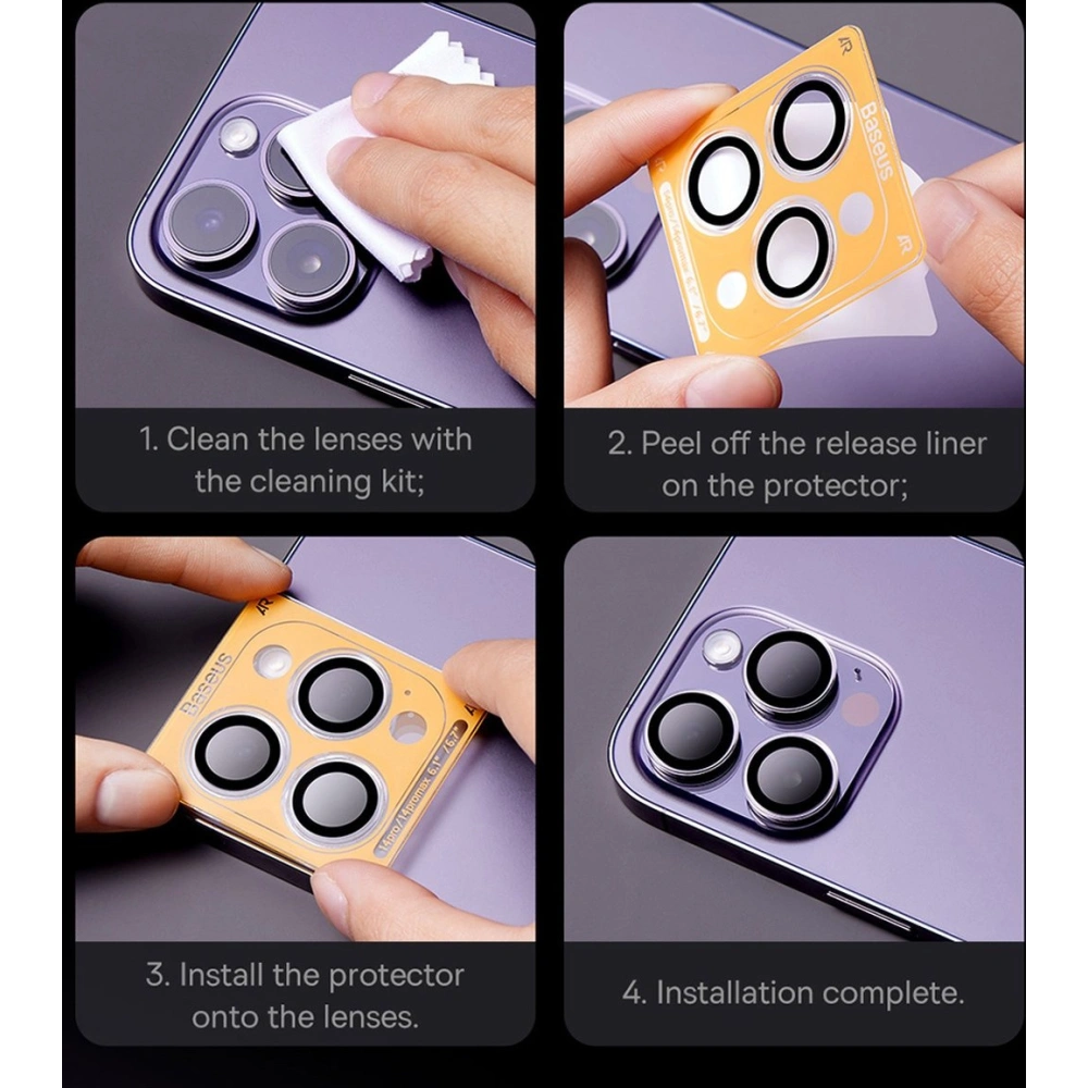 Wholesale Baseus Camera Glass Apple iPhone 12 Pro/11 Pro/11 Pro Max - BSU4371 - {ean13} - Hurt