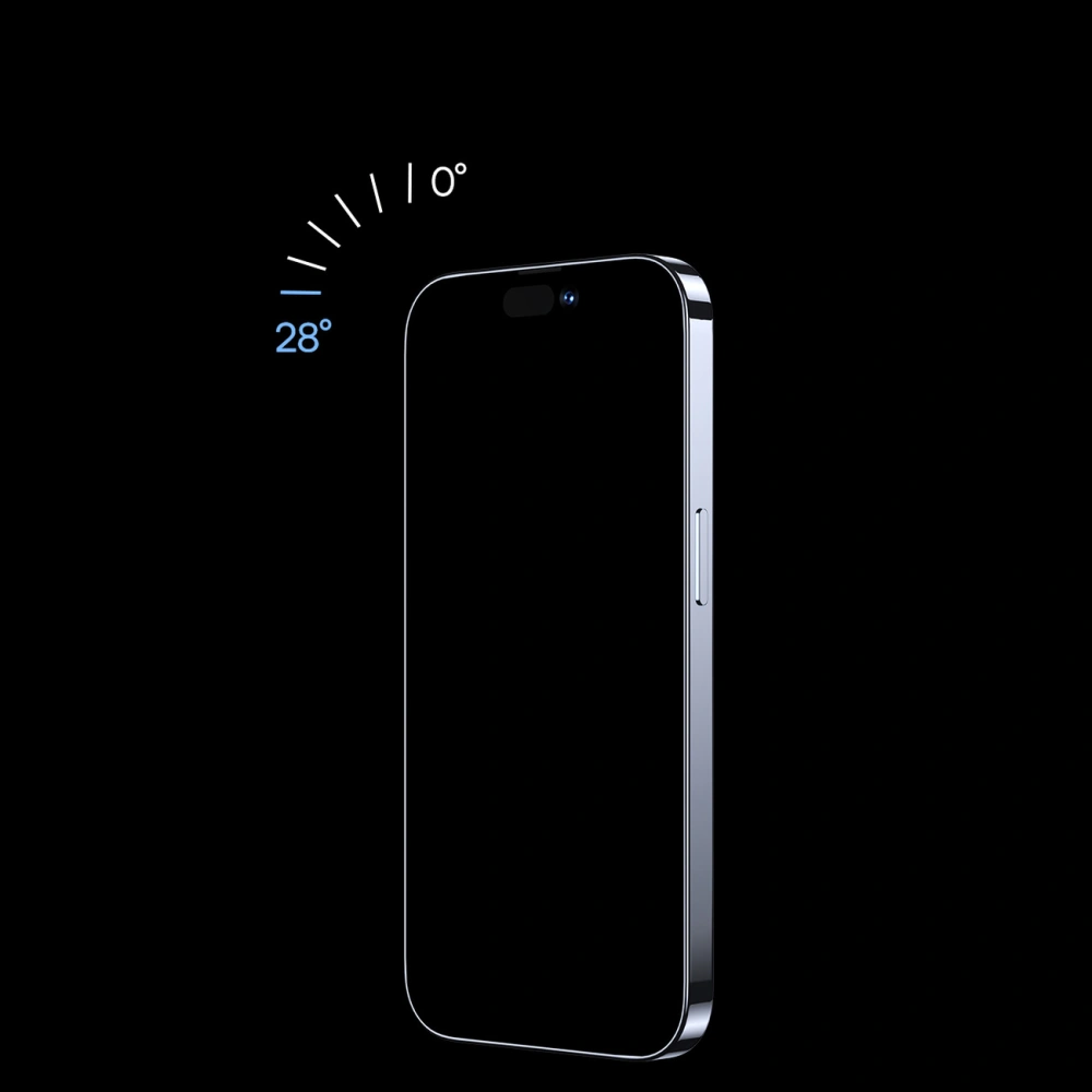 Hurtownia GSM - Gehärtetes Glas Baseus Privacy 0.4mm Glas Apple iPhone 14 Pro Max + Montage-Rahmen - BSU4372 - {ean13} - Hurt