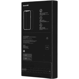 Szkło hartowane Baseus Privacy 0.3mm Glass Apple iPhone 12/12 Pro + ramka montażowa