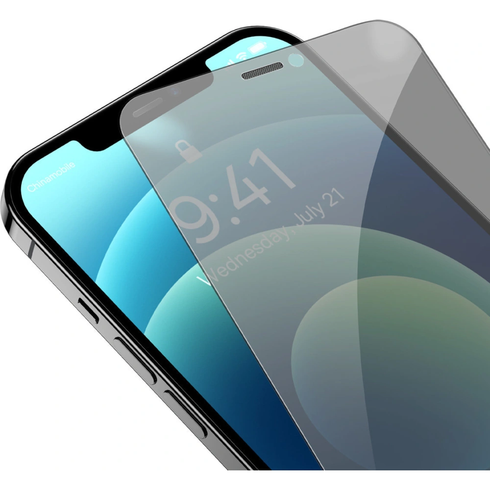 Hurtownia GSM - Szkło hartowane Baseus Privacy 0.3mm Glass Apple iPhone 12/12 Pro + ramka montażowa - BSU4373 - {ean13} - Hurt
