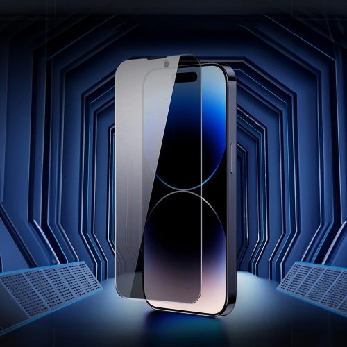 Szkło hartowane Baseus Privacy 0.3mm Glass Apple iPhone 12/12 Pro + ramka montażowa