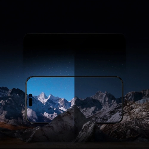 Szkło hartowane Baseus Privacy 0.3mm Glass Apple iPhone 12/12 Pro + ramka montażowa