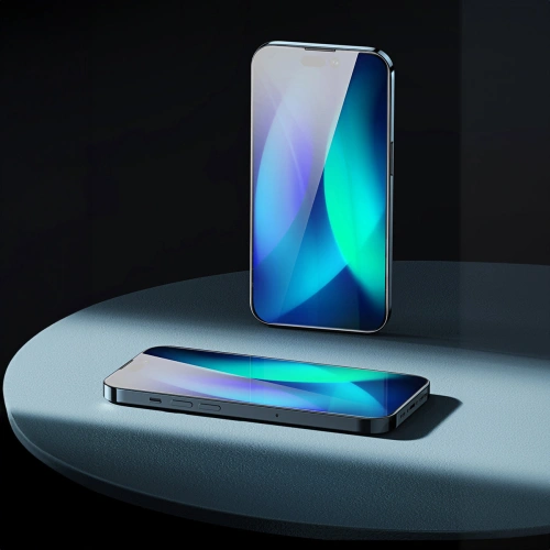 Szkło hartowane Baseus Privacy 0.3mm Glass Apple iPhone 12/12 Pro + ramka montażowa