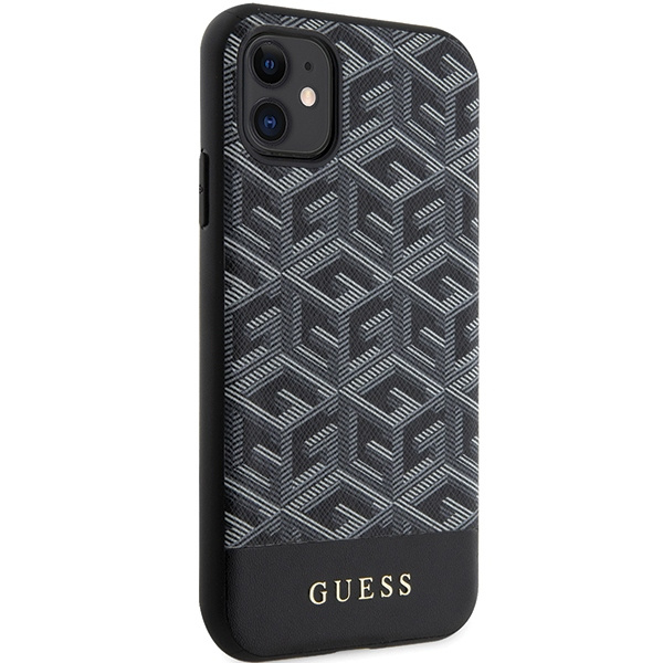 Kryt Guess GUHMN61HGCFSEK Apple iPhone 11/XR black hardcase GCube Stripes MagSafe