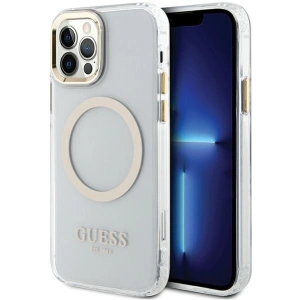 Hurtownia GSM - Etui Guess GUHMP12MHTRMD Apple iPhone 12/12 Pro zlatý/gold hardcase Metal Outline Magsafe - GUE2625 - {ean13} - Hurt