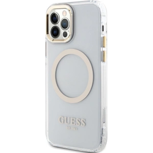 Hurtownia GSM - Etui Guess GUHMP12MHTRMD Apple iPhone 12/12 Pro zlatý/gold hardcase Metal Outline Magsafe - GUE2625 - {ean13} - Hurt