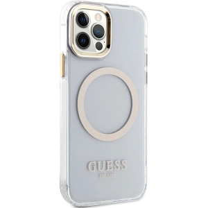 Hurtownia GSM - Etui Guess GUHMP12MHTRMD Apple iPhone 12/12 Pro zlatý/gold hardcase Metal Outline Magsafe - GUE2625 - {ean13} - Hurt