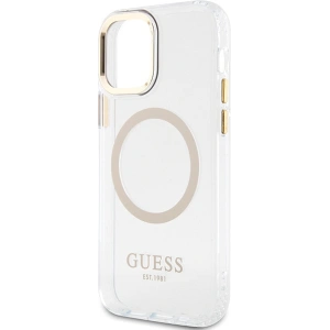 Hurtownia GSM - Etui Guess GUHMP12MHTRMD Apple iPhone 12/12 Pro zlatý/gold hardcase Metal Outline Magsafe - GUE2625 - {ean13} - Hurt